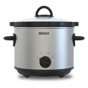 OLL-SS-10705 olla de cocción lenta 3 L 170 W Negro, Acero inoxid..