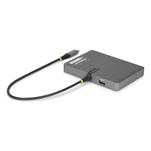 QUAD-USB-HDMI-ADAPT base para portátil y replicador de puertos Alámbrico USB 3.2 Gen 1 (3.1 Gen 1) Type-C Gris - Imagen 2