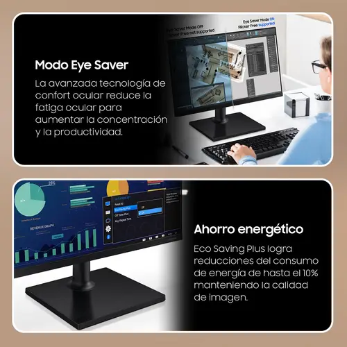 Monitor PC Profesional 24 Essential S3 S30GD FHD 100Hz - Imagen 2
