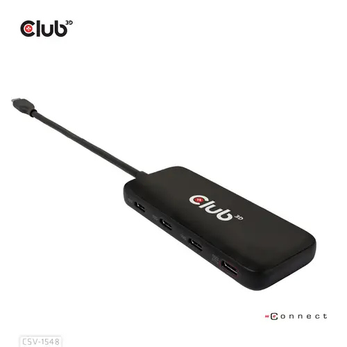 CSV-1548 hub de interfaz USB 3.2 Gen 1 (3.1 Gen 1) Type-C Negro - Imagen 6