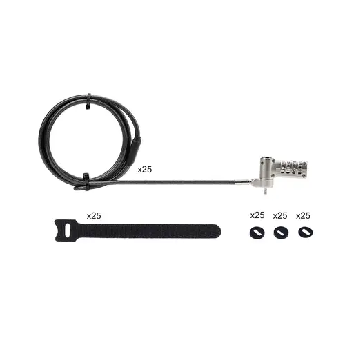 Cable Antirrobo Universal de Portátil de 2m - Candado de Seguridad para Portátil - Serializado - con Clave de Combinación - Compatible con Noble Wedge&reg /Nano/K-Slot - TAA - Imagen 12