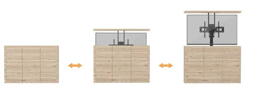 Soporte de TV con mando a distancia motorizado de 37"-65 - Imagen 11