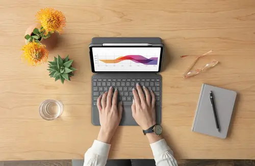 Folio Touch AZERTY Francés Smart Connector Gris - Imagen 9