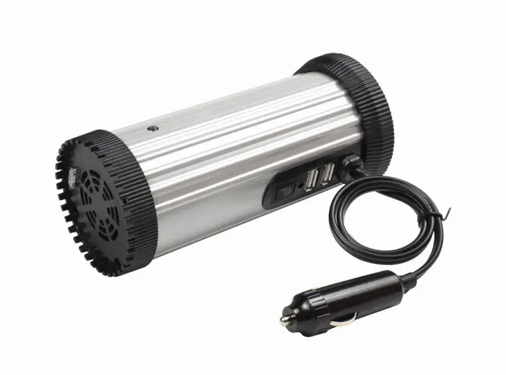 EG-PWC150-01 adaptador e inversor de corriente Auto 150 W Negro, Gris