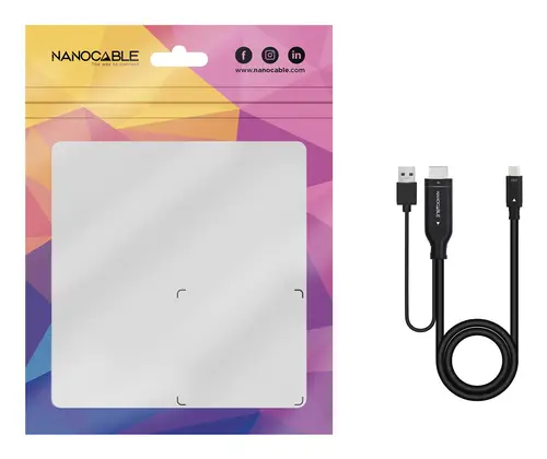 Cable Conversor HDMI a USB-C, Negro, 1.8 m - Imagen 6
