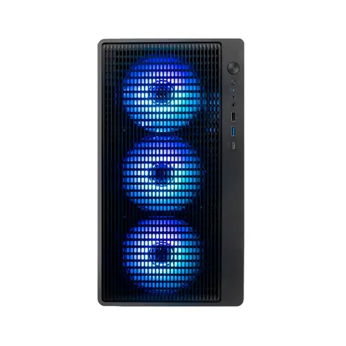 GAMING CAJA MATX GM350 DARKFACE USB-C 3.2 GEN1 CRISTAL AHUMADO - Imagen 3