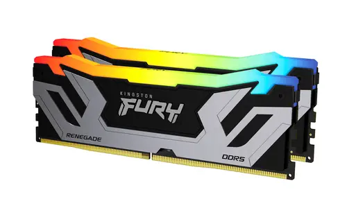 FURY 48GB 8400MT/s DDR5 CL40 CUDIMM (Kit de 2) Renegade RGB Silver XMP - Imagen 1