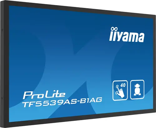 TF5539AS-B1AG pantalla de señalización Pantalla plana para señalización digital 138,7 cm (54.6") LED 500 cd / m² 4K Ultra HD Negro Pantalla táctil Procesador incorporado Android 24/7 - Imagen 6