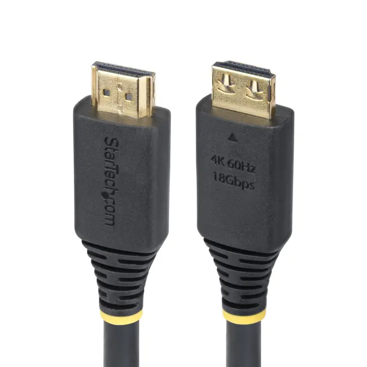Cable HDMI de Alta Velocidad de 4,5m con Conectores con Agarre - 4K 60Hz/1440p 144Hz - HDR10/HDCP 2.2/ARC - 18Gbps - Cable HDMI 2.0 - Recubrimiento de TPE