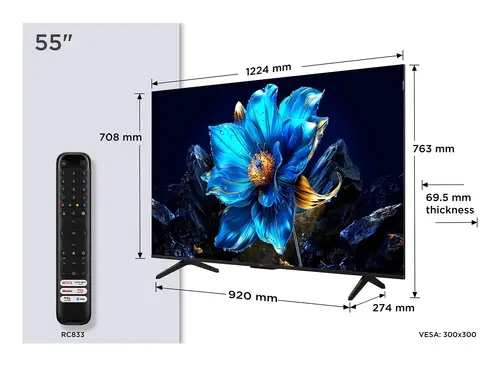 P7K 55P7K Televisor 139,7 cm (55") 4K Ultra HD Smart TV Wifi Metálico 450 cd / m² - Imagen 2