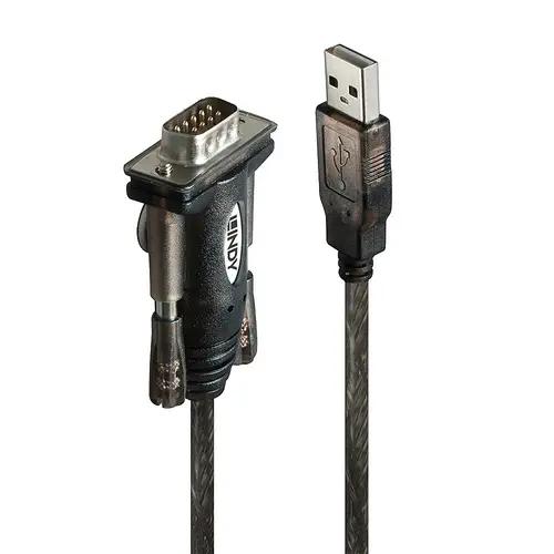 42855 cable de serie Gris, Transparente 1,5 m USB tipo A DB-9 - Imagen 1