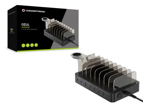 OZUL02B cargador de dispositivo móvil Universal Negro Corriente alterna Interior - Imagen 4