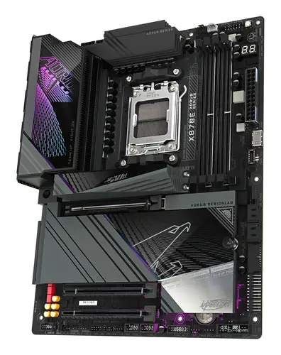 X870E AORUS MASTER Placa Base - Compatible con CPUs AMD Ryzen 9000, 16+2+2 fases VRM digitales, hasta 8600MHz DDR5 (OC), 3xPCIe 5.0 + 1xPCIe 4.0, Wi-Fi 7, LAN 5GbE, USB 4 - Imagen 4