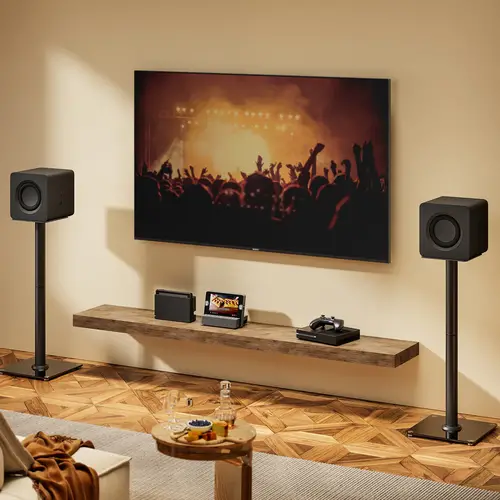 Soporte Universal De Suelo Para Altavoces, Negro - Imagen 5