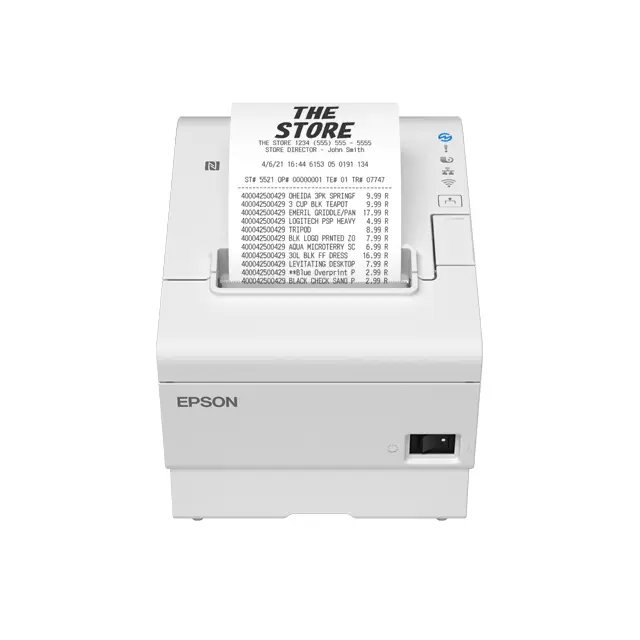 TM-T88VII (131): USB, Ethernet, PoweredUSB, White