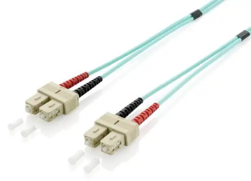 255326 Cable de fibra óptica e InfiniBand 10 m SC Turquesa - Imagen 1