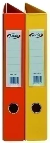 CARPETA PARDO PVC Fº 2 AN.40 MX AMARILLO