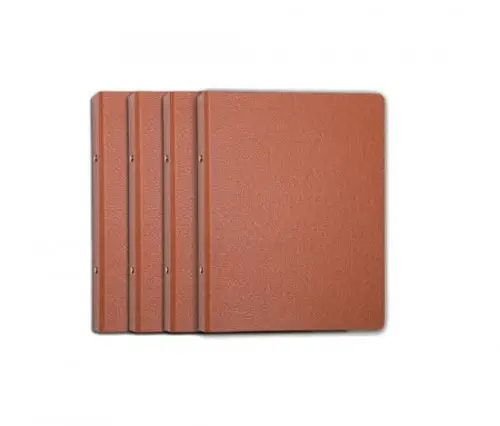 CARPETA ANILLAS REDONDAS CARTON GOFRADO FOLIO NATURAL 4-A-40 MM. Nº 12 CUERO REDONDA  MARIOLA 0184N
