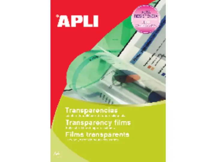 APL TRANSPARENCIAS CAJA 100UD A4 859