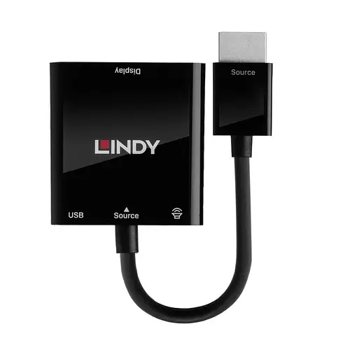 38285 adaptador de cable de vídeo 0,1 m HDMI tipo A (Estándar) VGA (D-Sub) Negro - Imagen 2