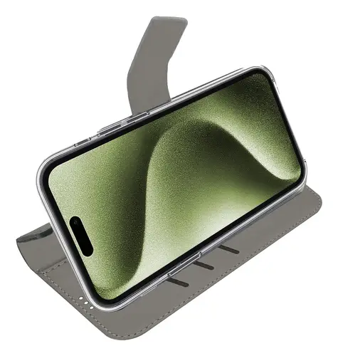 WALLY1078 funda para teléfono móvil 15,5 cm (6.1") Funda cartera Negro - Imagen 5
