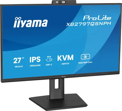 ProLite XB2797QSNPH-B1 27IN IPS LCD 4MS 2560X1440 350CD/M2 HDMI/DP/USB 2 pantalla para PC 68,6 cm (27") 2560 x 1440 Pixeles Quad HD Negro - Imagen 6