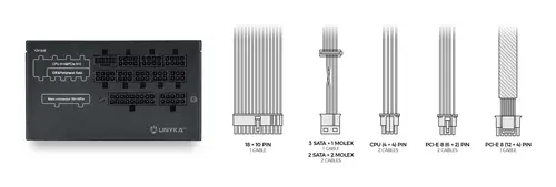 Fuente de Alimentación ATX Atilius 3.1 Black 850W Gold - Imagen 5