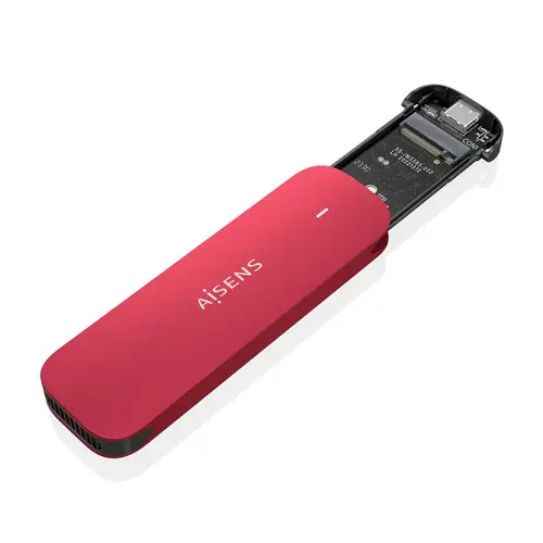 ASM2-027RED caja para disco duro externo Caja externa para unidad de estado sólido (SSD) Rojo M.2 - Imagen 2