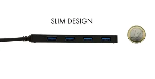 Advance USB 3.0 Slim Passive HUB 4 Port - Imagen 3