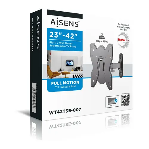 WT42TSE-007 soporte para TV 106,7 cm (42") Negro - Imagen 8