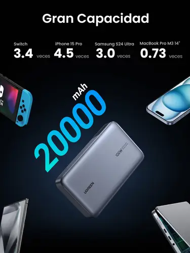 25188 batería externa 20000 mAh Gris - Imagen 16