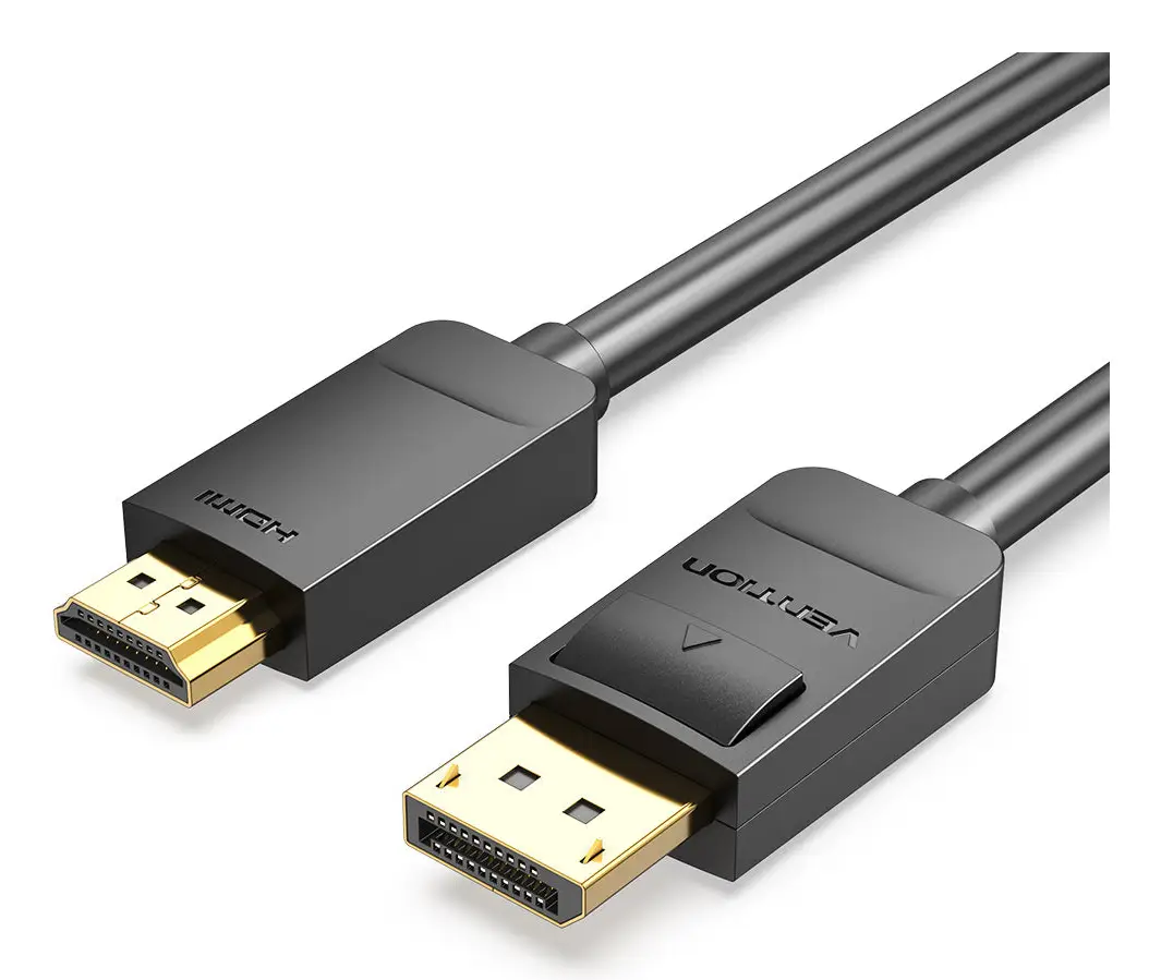 HADBI adaptador de cable de vídeo 3 m DisplayPort HDMI Negro