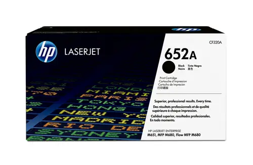 Cartucho de tóner original LaserJet 652A negro - Imagen 1
