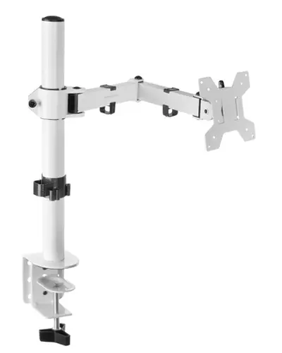 MARM1 Blanco, Soporte de Monitor de Brazo para Pantallas Hasta 32, Articulado y Regulable en Altura, Estructura Robusta, Compatible con VESA75 y VESA100 - Imagen 1