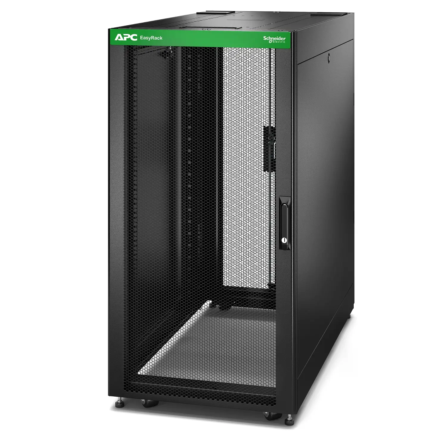 Easy Rack 24U Rack o bastidor independiente Negro