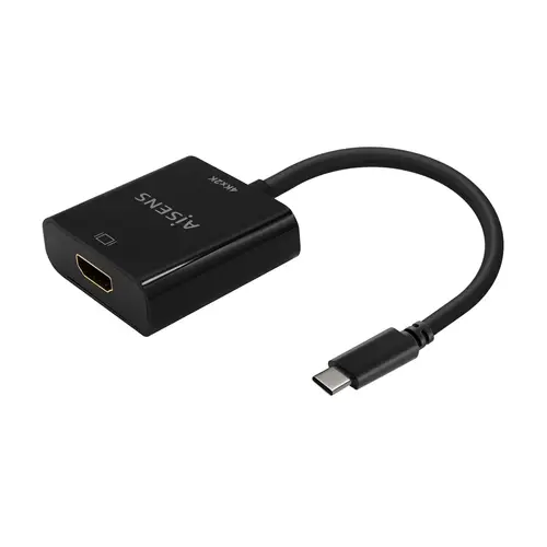 Conversor USB-C A HDMI 4K@30Hz, USB-C/M-HDMI/H, Negro, 15cm - Imagen 1