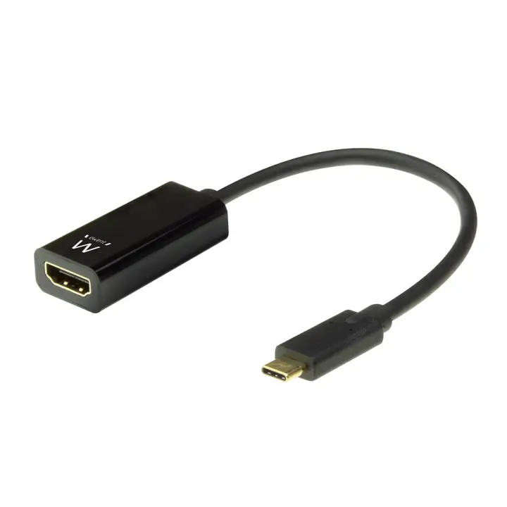 EW9823 adaptador de cable de vídeo 0,15 m USB Tipo C HDMI tipo A (Estándar) Negro