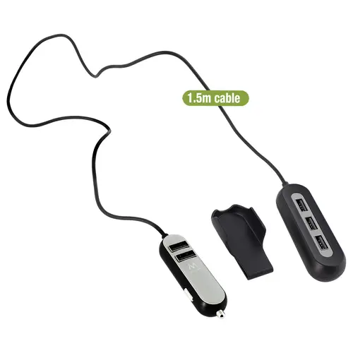 EW1355 cargador de dispositivo móvil Negro, Gris Auto - Imagen 6