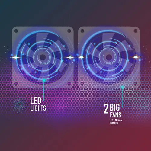 Jetstand almohadilla fría 39,6 cm (15.6") 1000 RPM Negro - Imagen 5