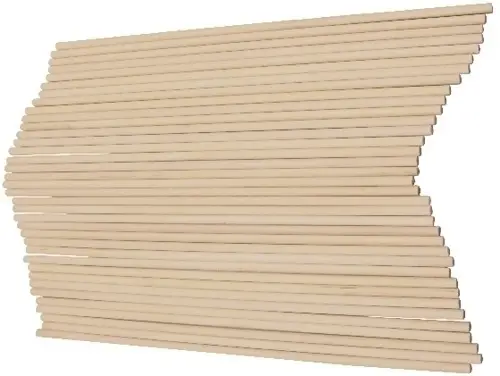 PALILLOS REDONDOS NATURAL 20cm. PACK 36