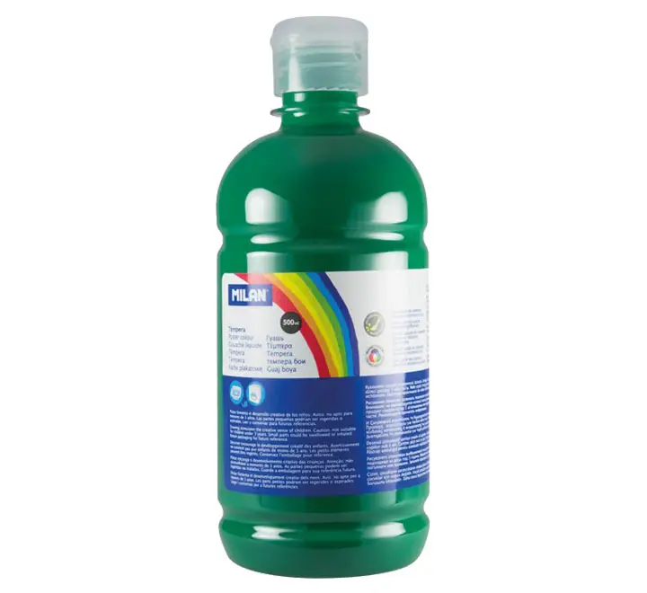 BOTELLA 500ML TEMPERA VERDE OSCURO MILAN 03661