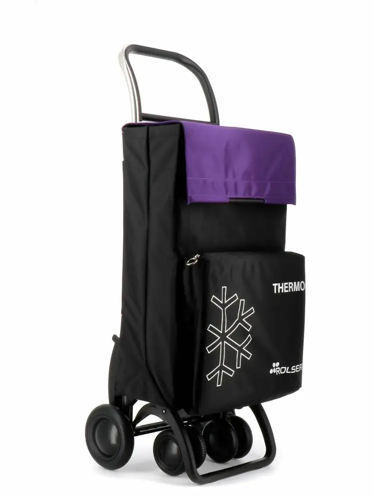 Thermo Fresh MF Negro, Púrpura Bolsa para carrito de la compra