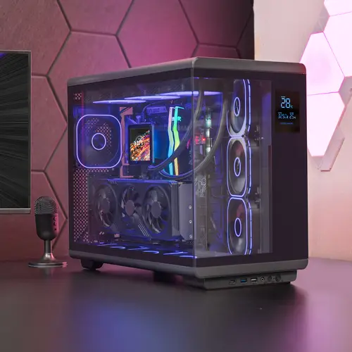 MCREVMAX carcasa de ordenador Midi Tower Negro - Imagen 3
