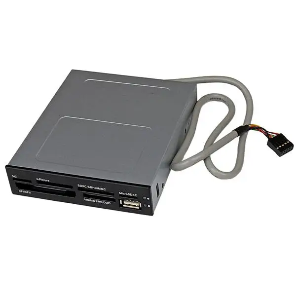 Adaptador Bahía Frontal 3.5in Lector para Tarjetas Memoria Flash..