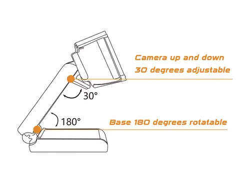 AMDIS02B cámara web 5 MP 2592 x 1944 Pixeles USB 2.0 Negro - Imagen 3