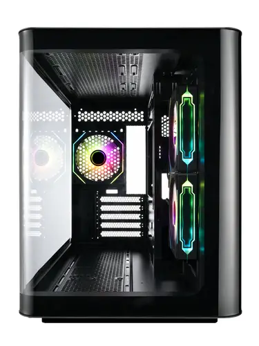 CAJA MICRO-ATX SEMITORRE FSP S380 RGB NEGRA 3 FANS - Imagen 4