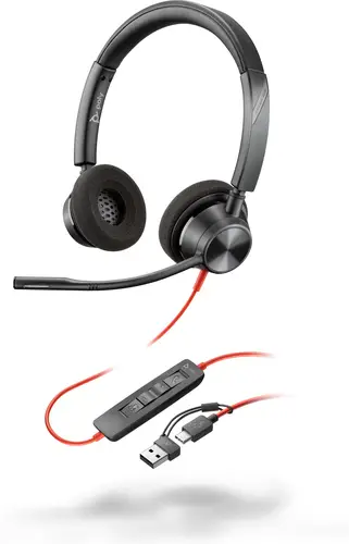 Auriculares estéreo Blackwire 3320 USB-C + Adaptador USB-C/A - Imagen 5