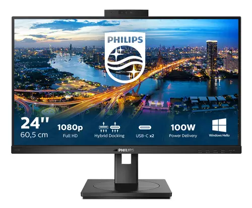 B Line 243B1JH/00 pantalla para PC 60,5 cm (23.8") 1920 x 1080 Pixeles Full HD LCD Negro - Imagen 2