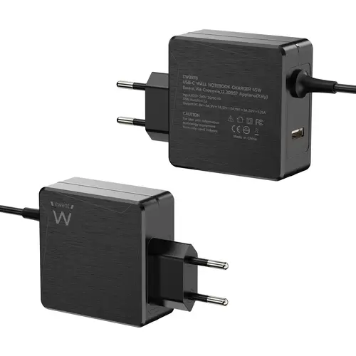 EW3978 cargador de dispositivo móvil Portátil Negro Corriente alterna Carga rápida Interior - Imagen 2