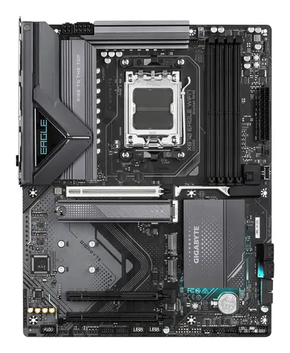 X870 EAGLE WIFI7 Placa Base - Compatible con CPUs AMD Ryzen 9000, 14+2+2 fases VRM, hasta 8000MHz DDR5 (OC), 1xPCIe 5.0 + 2xPCIe 4.0, Wi-Fi 7, LAN 2.5GbE, USB 4 - Imagen 2